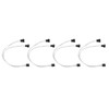 4pcs PWM Fan Extension Cable 4 Pin Silver Coated Copper