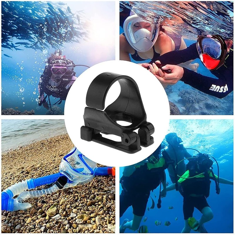 Scuba Dive Snorkel Holder Clips, 4Pcs Scuba Dive Universal Plastic