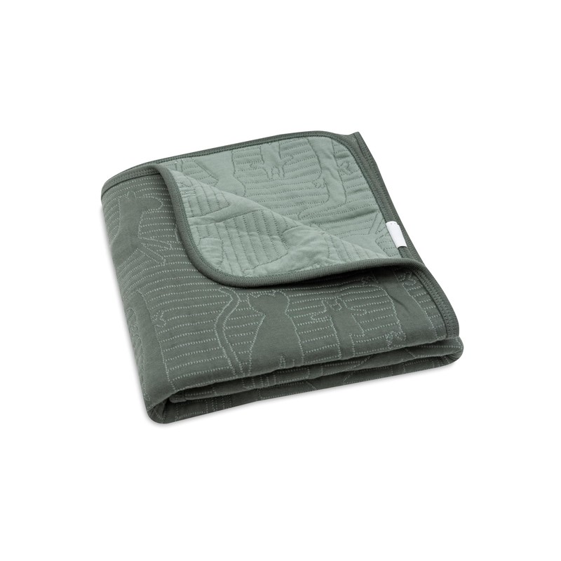 Jollein Babydecke Jungle Jambo, Ash Green/Laurel - 75x100cm - 100%