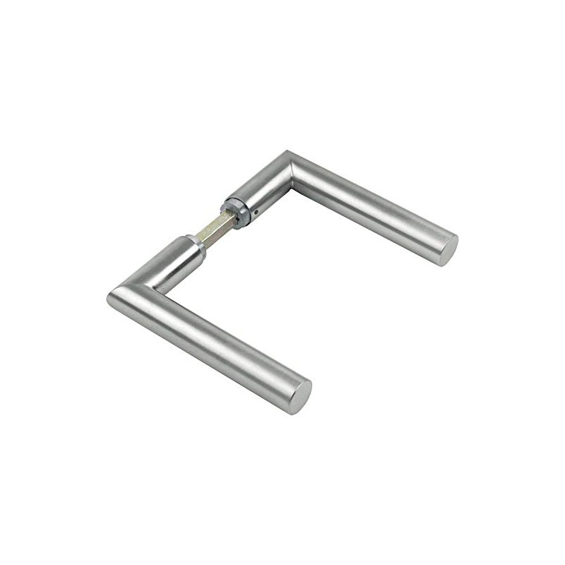 Hoppe Amsterdam 3405185 Pair of Handles without Rosettes Matte Stainless