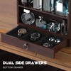 Wooden Cologne Organizer for Men Sliding 4 Tier of Standing