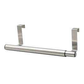 Fine Extendable Towel Hanger, Door Hanger, Hook Type, Extendable, Bar, Tool, Storage, Kitchen, 15.7 inches (40 cm) (Silver) FIN-1106