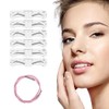 KKPLZZ Molde de plástico para Cejas, Moldeador de Cejas Suave