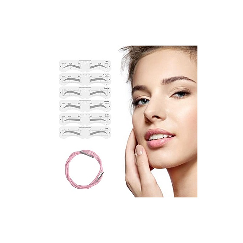 KKPLZZ Molde de plástico para Cejas, Moldeador de Cejas Suave