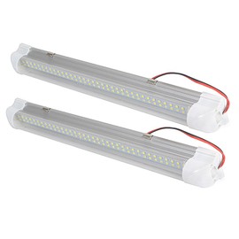 Interior Light Strip for Car Camper Van Bus Caravan Boat Motorhome Kitchen Bathroom Bar white Lamp 12V 72 LED, Set of 2 (Set of 2)