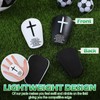 PullCrease 2 Pairs Mini Soccer Shin Guards Christian Faith 3.15