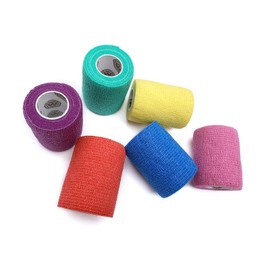 WildCow Vet Wrap Bulk 3", Cohesive Bandage Tape, 18 Pack (6 Colors)