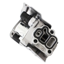 AUCERAMIC 15810RAAA03 VTEC Solenoid Spool Valve w/Oil Pressure Switch & Gasket Fit for 2002-2011 Honda Civic CR-V Element Accord, 2002-2006 Acura RSX L4 2.0L 2.4L K20 K24 15810-RAA-A03