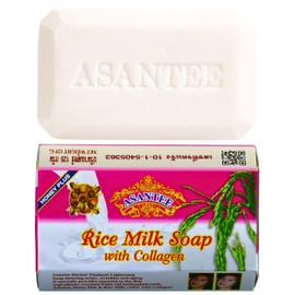 ASANTEE Rice Milk with Collagen and Honey - Luxurious Body Soap for Soft, Clear, and Radiant Skin - Scent Long-Lasting 125 g.