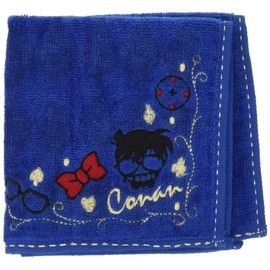 Marushin 4855004700 Mini Towel, Detective Conan, 9.8 x 9.8 inches (25 x 25 cm), Shiny Conan, Edogawa Conan, 100% Cotton