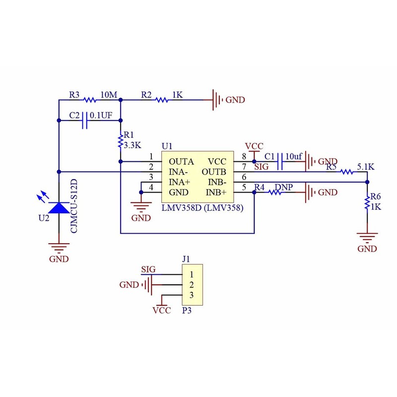 NOYITO GUVA-S12SD 240nm-370nm UV Detection Sensor Module Light Sensor