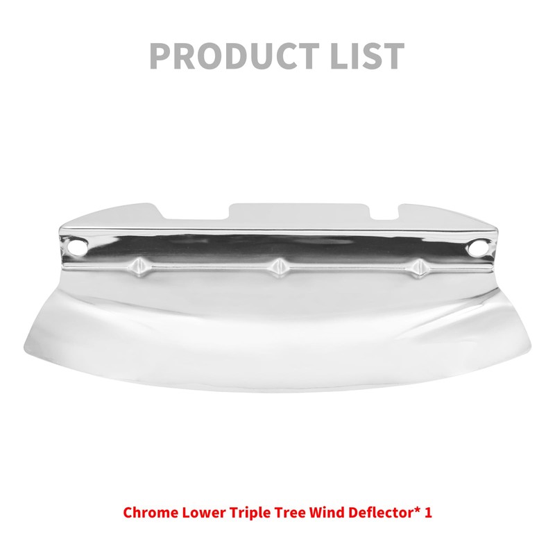 HDBUBALUS Motorcycle Lower Triple Tree Wind Deflector Fit for Harley