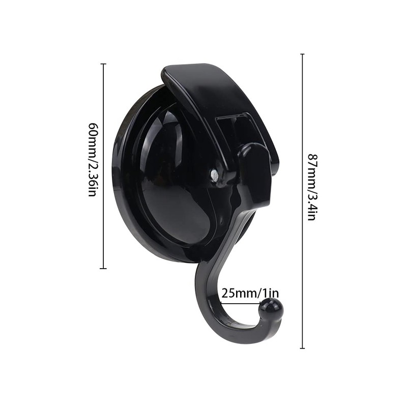 PLCatis Suction Cup with Hooks, Pack of 2, Vacuum Suction
