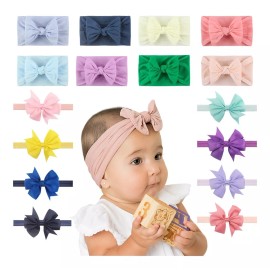 INGX BABY 16 Piezas Diademas De Lazo De Nailón Para Bebébandas  Moda