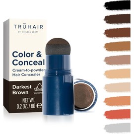 Truhair Truhair Color & Conceal Corrector De Color Para Retoques De Raíces A Prueba De Agua - Cubre El Cabello Para Cubrir Canas Y Rellenar La Línea Del Cabello - 11 Colores De Cabello Dispo