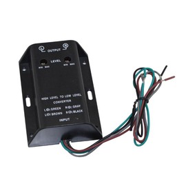 Car Stereo Audio RCA Speaker High to Low Level Line Output for Amplifier Converter Universal Bass Adapter Adjustable