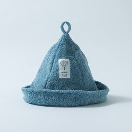 Heartwell Vihita Towel, Sauna Hat, Blue, Made in Imabari, Sauna Towel