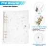 PATIKIL A5 Clear Binder Cover, Soft PVC Loose Leaf Binder