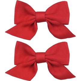 Womens Hair Clips, Bows Barrettes Hair Bows Alligator Clips Hair Accessories (Red, One size)