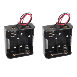 hrsyyl 2pcs D Size Battery Holder 2 Slot D Cell Battery Holder 2X 1.5V 3V D Size Battery Case Box with Wire