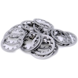 TERF® 30 Pcs Shake Proof Washer M12 Zinc Plated Steel Shakeproof Internal Tooth Star Lock Washers