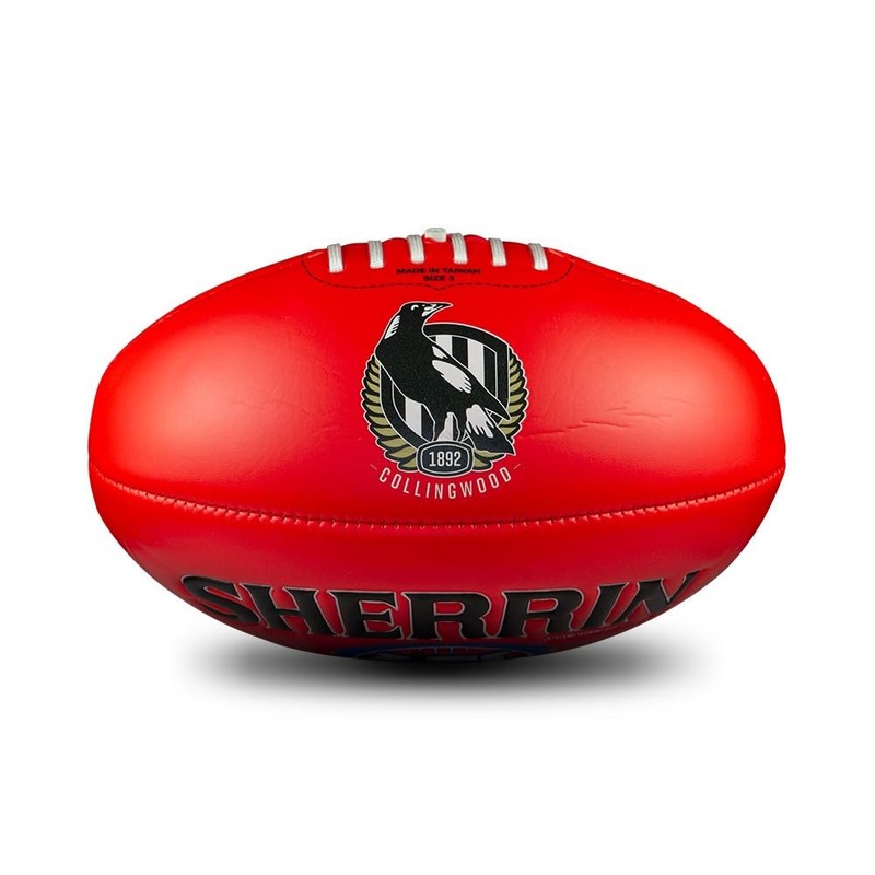 Sherrin Collingwood Magpies AFL Super Soft Touch Football, Red, Size