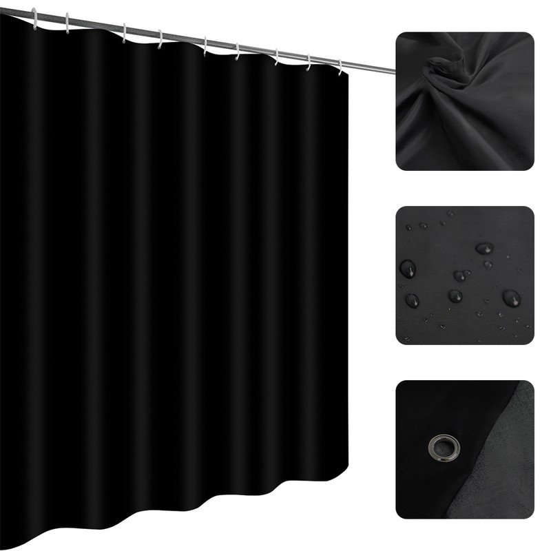 1pc Waterproof Shower Curtain Partition Bathroom Mildew Proof Bath Curtains