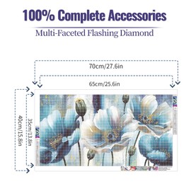 YALKIN 5D Diamond Painting Adults Children Large XXL 40 x 70 cm Diamond Painting Pictures Diamond Art Adults Full DIY Diamond Art Painting Embroidery Set Cross Stitch Pictures Home Wall Decor