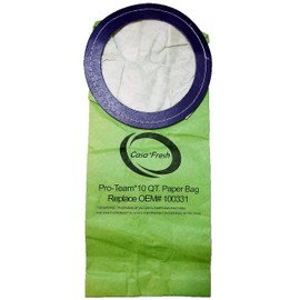 Casa Fresh - 10 PK of Replacement Bags for ProTeam 100331. Compatible with 10 QT BackPack Vacuums - Coachvac, Super Coachvac, Megavac