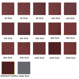 SPEEDWOX Hook and Loop Sanding Discs 100pcs 2 inch 2000 Grit Sandpaper for Sanders Drill Grinder Rotary Tools Attachment Woodworking Wood Auto, No Hole