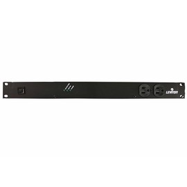 Leviton 5500-15N Horizontal Rack Mount Surge Protective Power Distribution Unit 15A NEMA 5-15P Straight Blade Plug 12 Outlets, Black