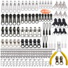 Exquilnova Pack of 255 Zip Repair Kit, Zip Repair Kit