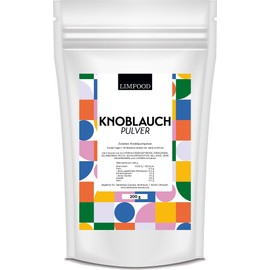 Limfood 200 g garlic powder, garlic powder, ground, finely ground garlic, intense garlic flavour