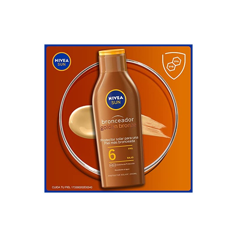 Nivea Sun Aceite Bronceador Corporal 200 Loción Bronceado Dorado Duradero