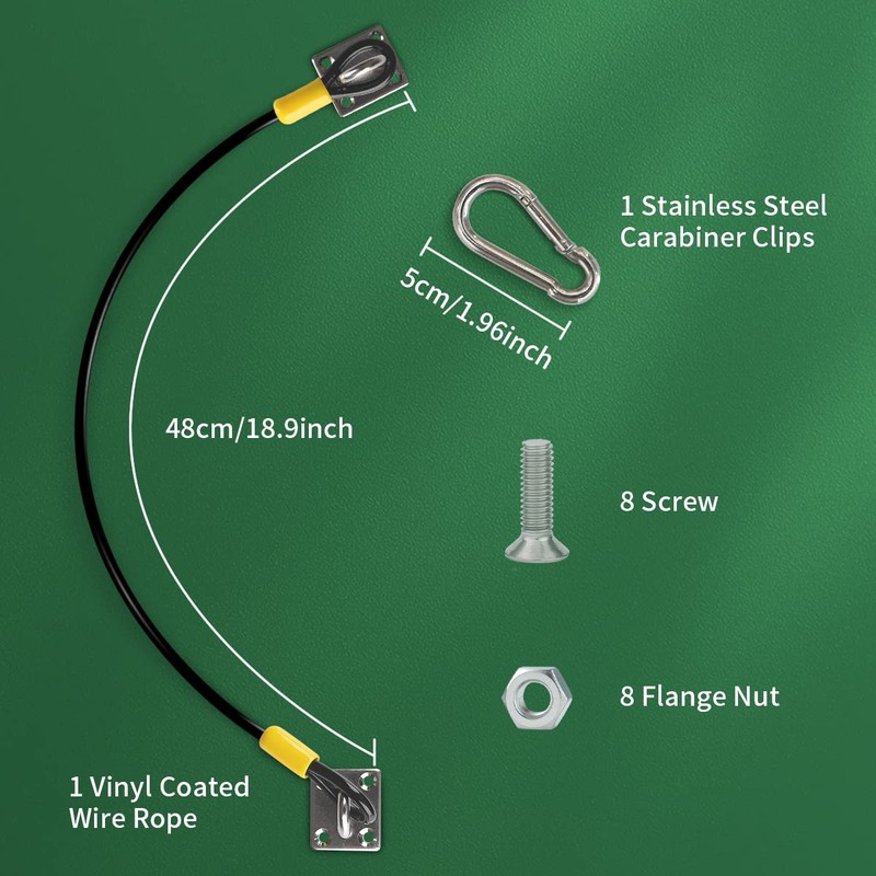 UYCCIMB Trash Can Locks for Animals Stop from Rummaging Metal