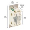 Enbrighten Almond Add-On Switch, QuickFit & SimpleWire, Z-Wave/Zigbee, Not A