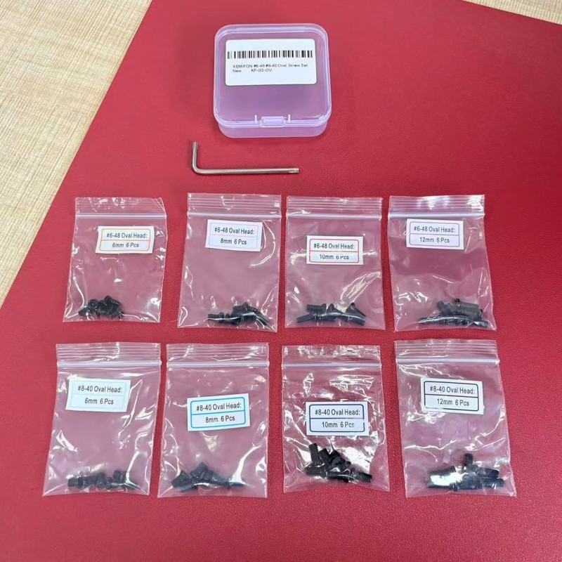KEMIFON #6-48 and #8-40 Screw Set, Oval Head Torx Key