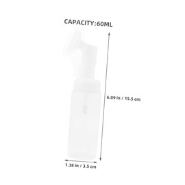 VICASKY 3Pcs Portable Transparent Foaming Soap Dispenser Refillable Shampoo Bottle with Facial Brush Lightweight Travel Container for Hand Soap and Shower Gel