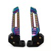 Mokuo Motorcycle Floding Footpegs in Aluminum Alloy Material Compatible with