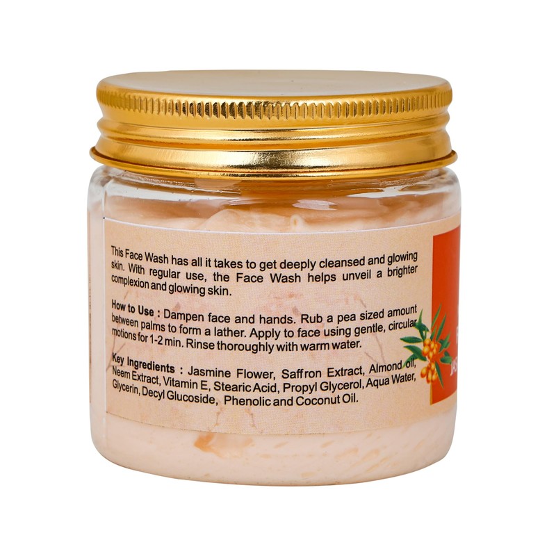 AATMANA Face Wash Jasmine & Saffron | Hydrating Face Wash