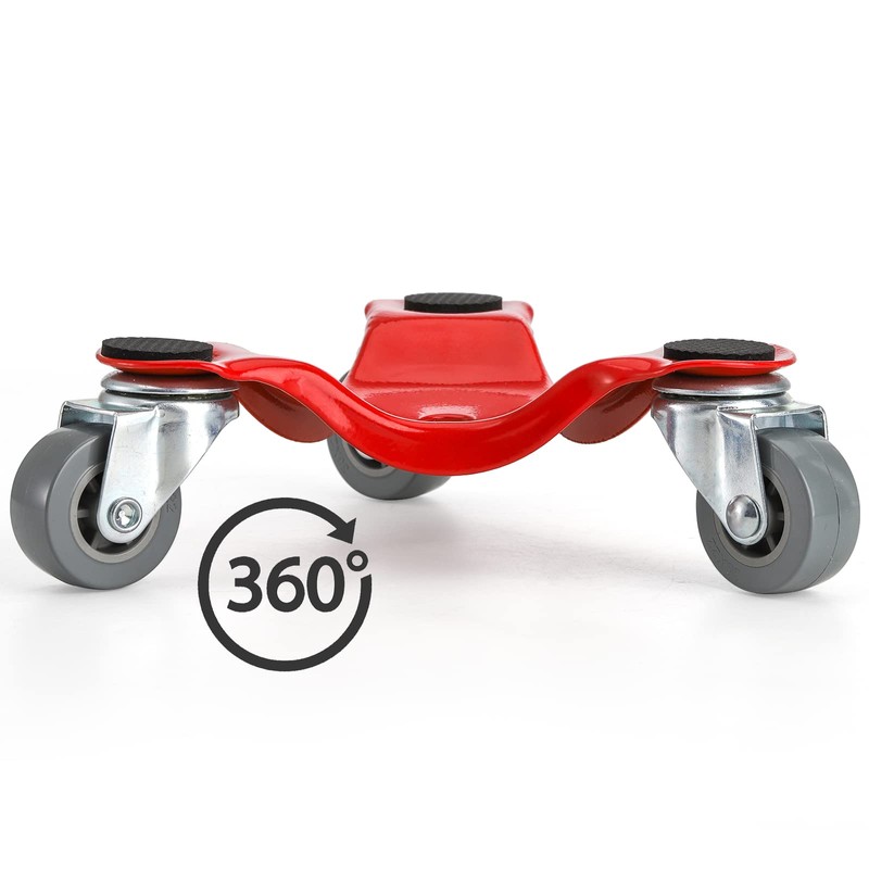 ZEAYEA 4 Pack Steel Tri-Dolly, 200 lbs Load Capacity 3