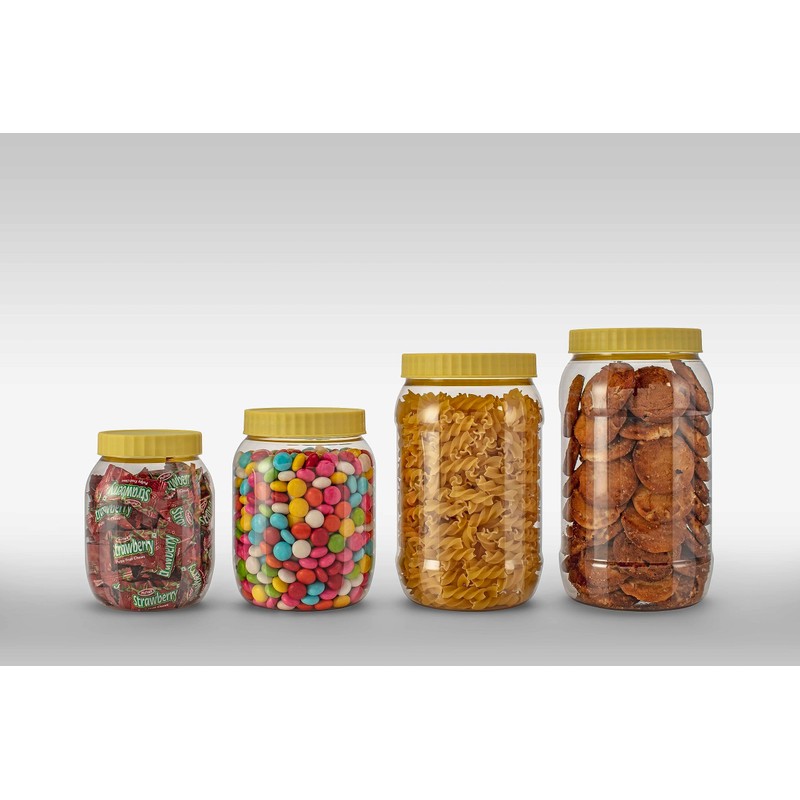 Sunpet J3000 Food Storage Canisters, Plastic, Red, 3000 ml, Pack