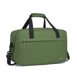 KONO Ryanair Weekender Travel Bag, 40 x 20 x 25 cm, Hand Luggage, Unisex Handbag for Plane, Travel, Sports & Weekend, 20 L (Green)