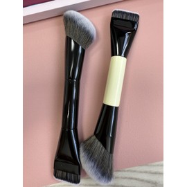 Makeup Brushes Dual-ended Foundation Brush Bronzer Brush Perfect for Any Look Premium Luxe Hair Rounded Taperd Flawless Brush Ideal for Liquid, Cream, Powder,Blending,Concealer