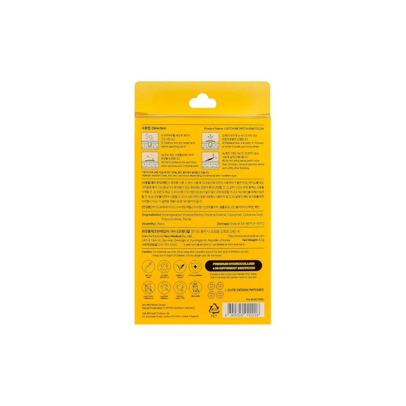 Parche Anti acné - Emoticon Dots Bonitos 36 piezas