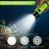 FISHOAKY Diving Flashlight Underwater LED Light, 1500 Lumen & 3