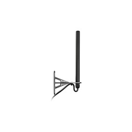 Alda PQ Antenna for 5GNR, 4G, LTE, 3G, UMTS, 2G, GSM, Bluetooth, WLAN, SMA/M plug, round beam station antenna for indoor use, wall mounting with plastic bracket, cable length: 1 m