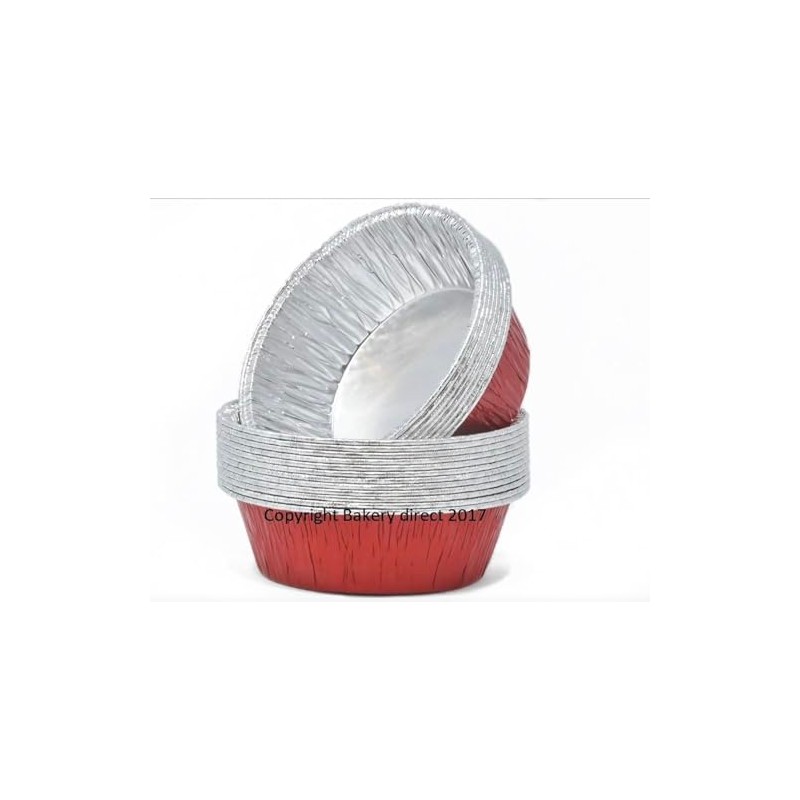 Bakery Direct 50 Round Aluminium foil Pie foils/Dishes in 4