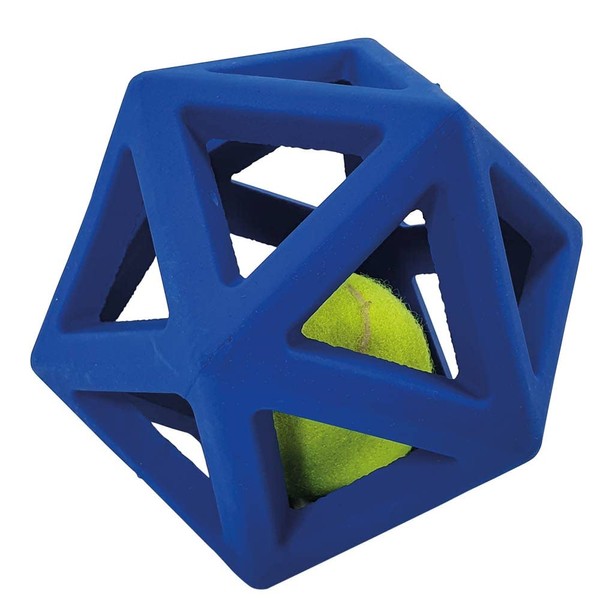 Nobby Solid Rubber Mesh Ball with Tennis Ball, Blue, 11