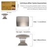 Amerdeco 10 Pack Brushed Satin Nickel Cabinet Knobs 1-1/8 Inch